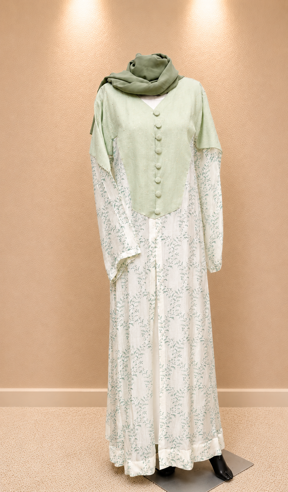 Mint Meadow abaya