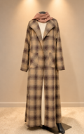 Heather plaid abaya