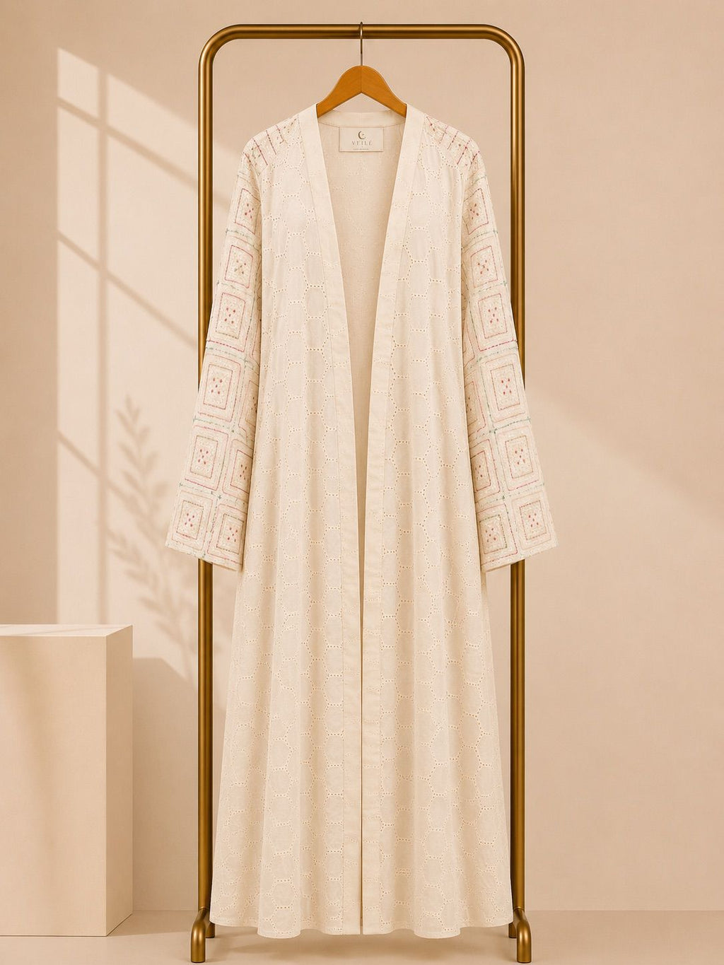 Ivory Mosaic Abaya