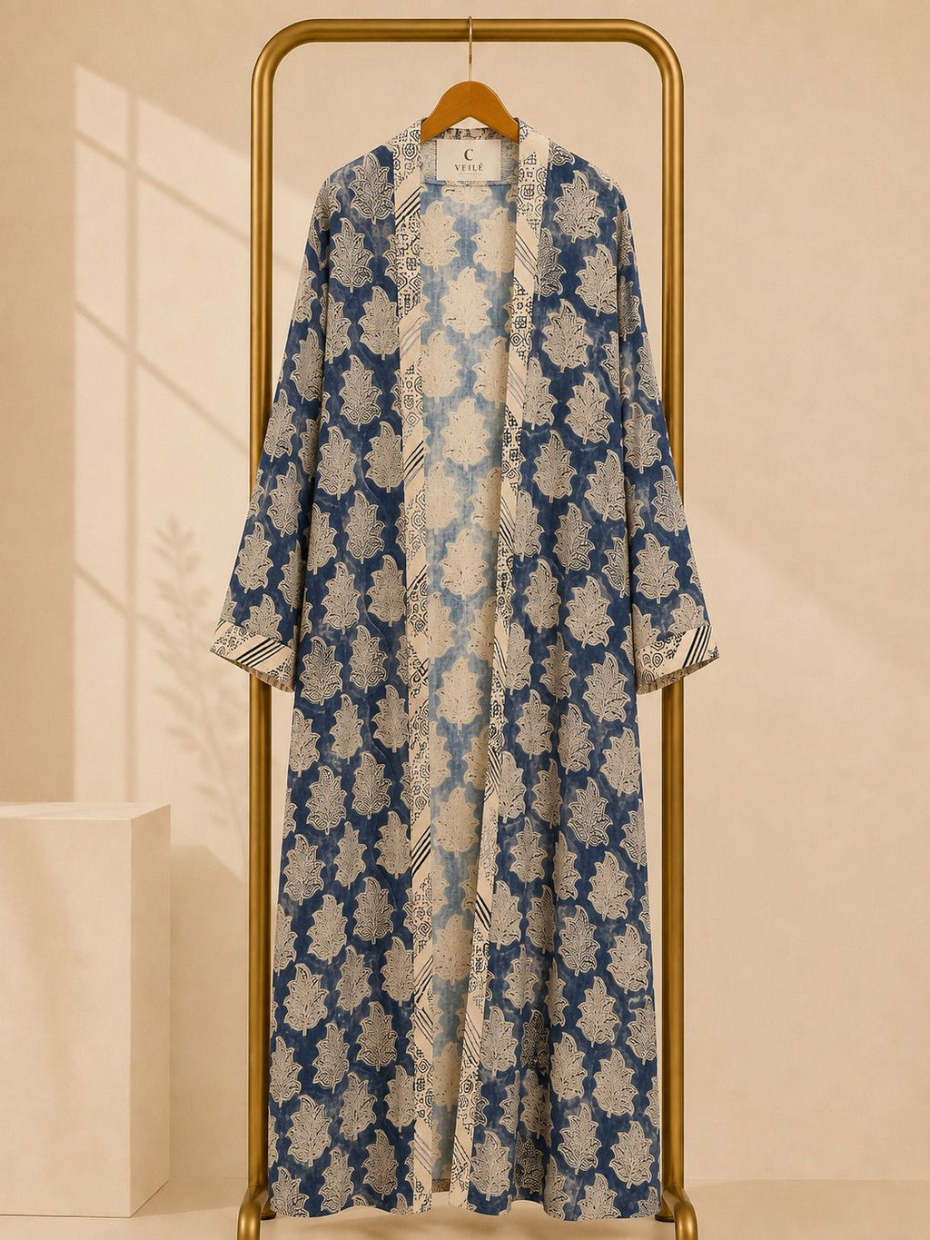 Indigo bloom abaya