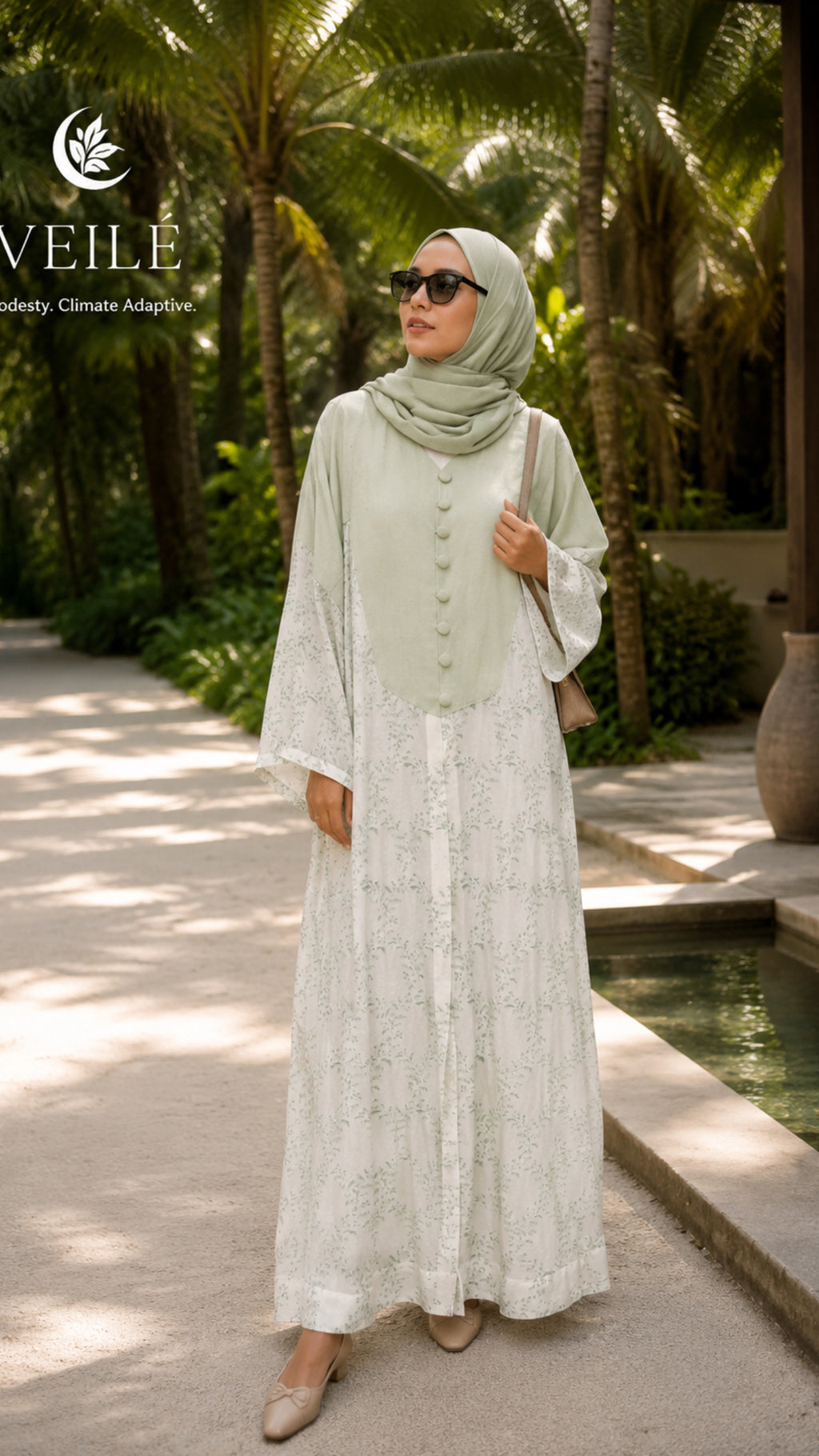 Mint Meadow Abaya