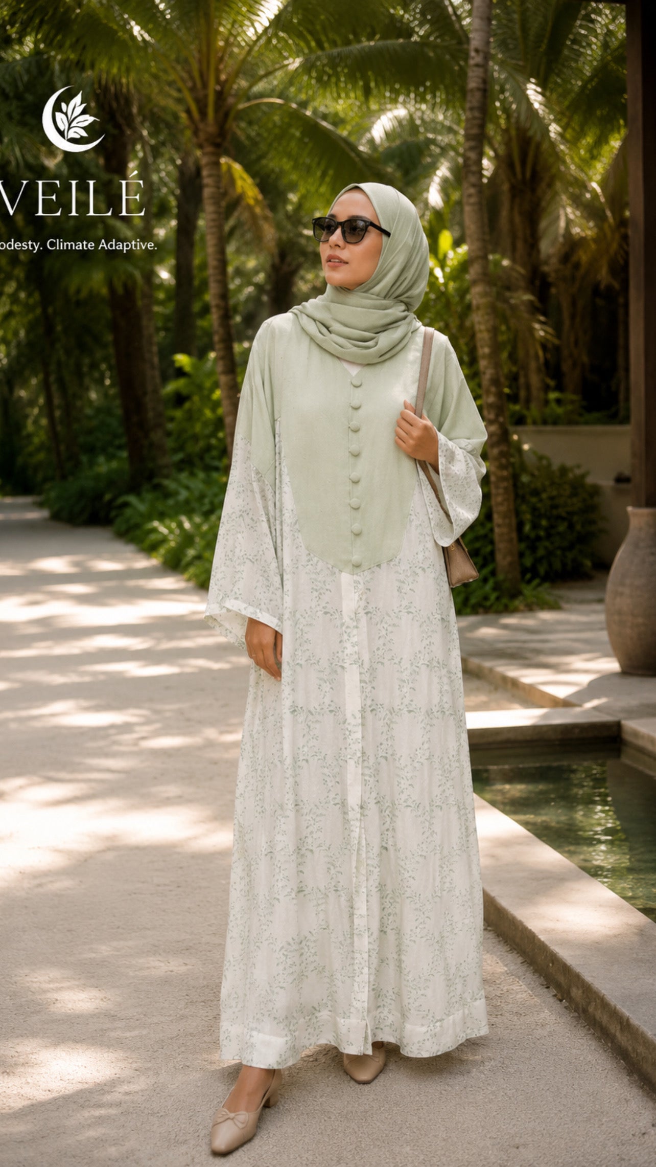 Mint Meadow Abaya