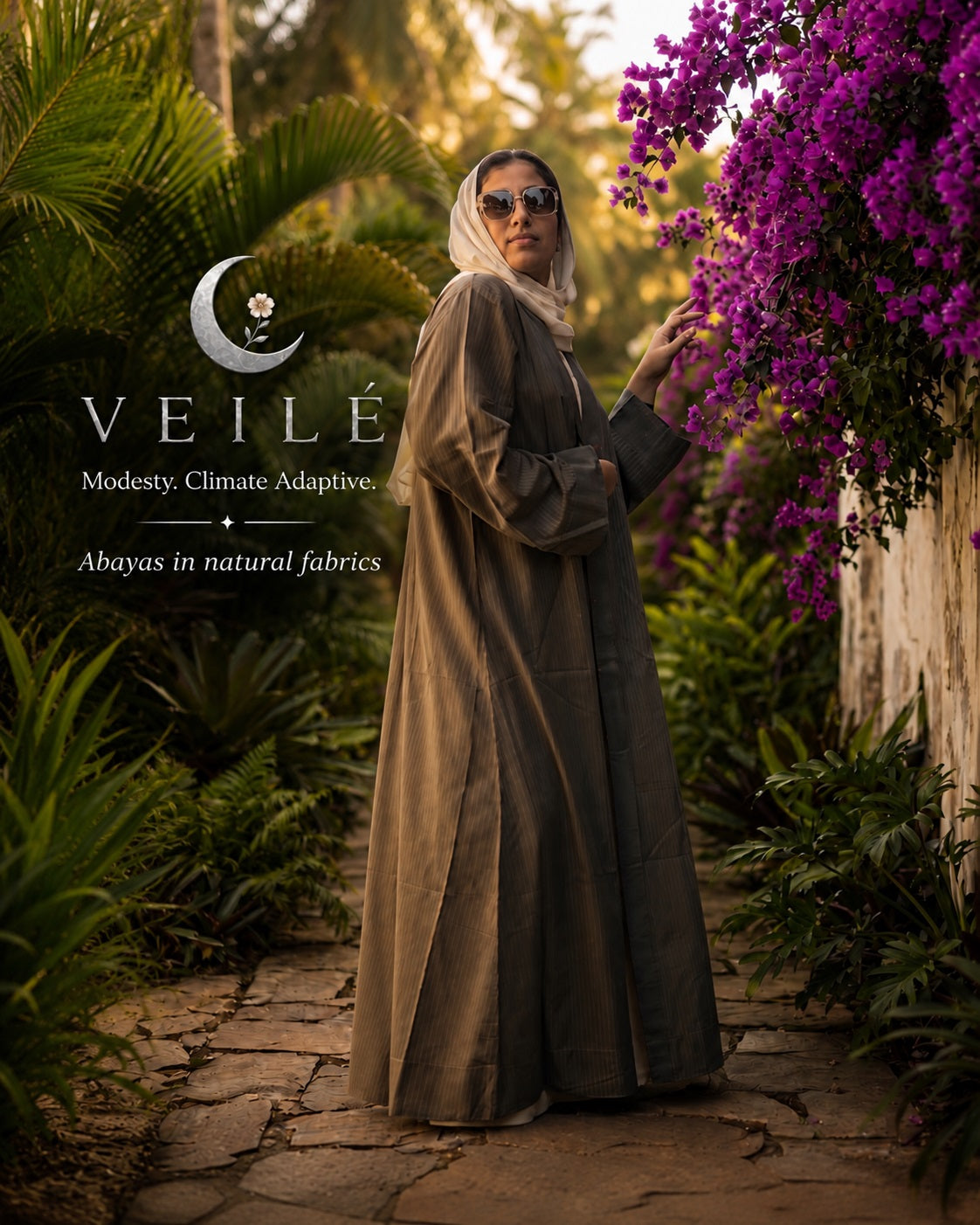 Olive Blush Abaya