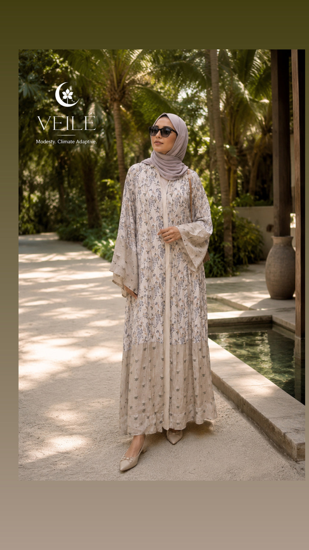 Wisteria Bloom Abaya